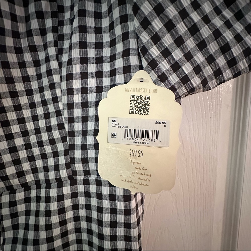 Altard state checkered romper - Picture 4 of 4